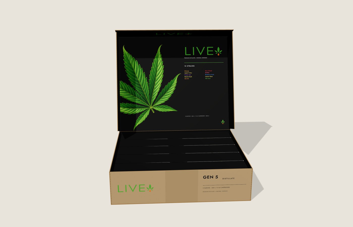 Regular · Gen 5 distillate open